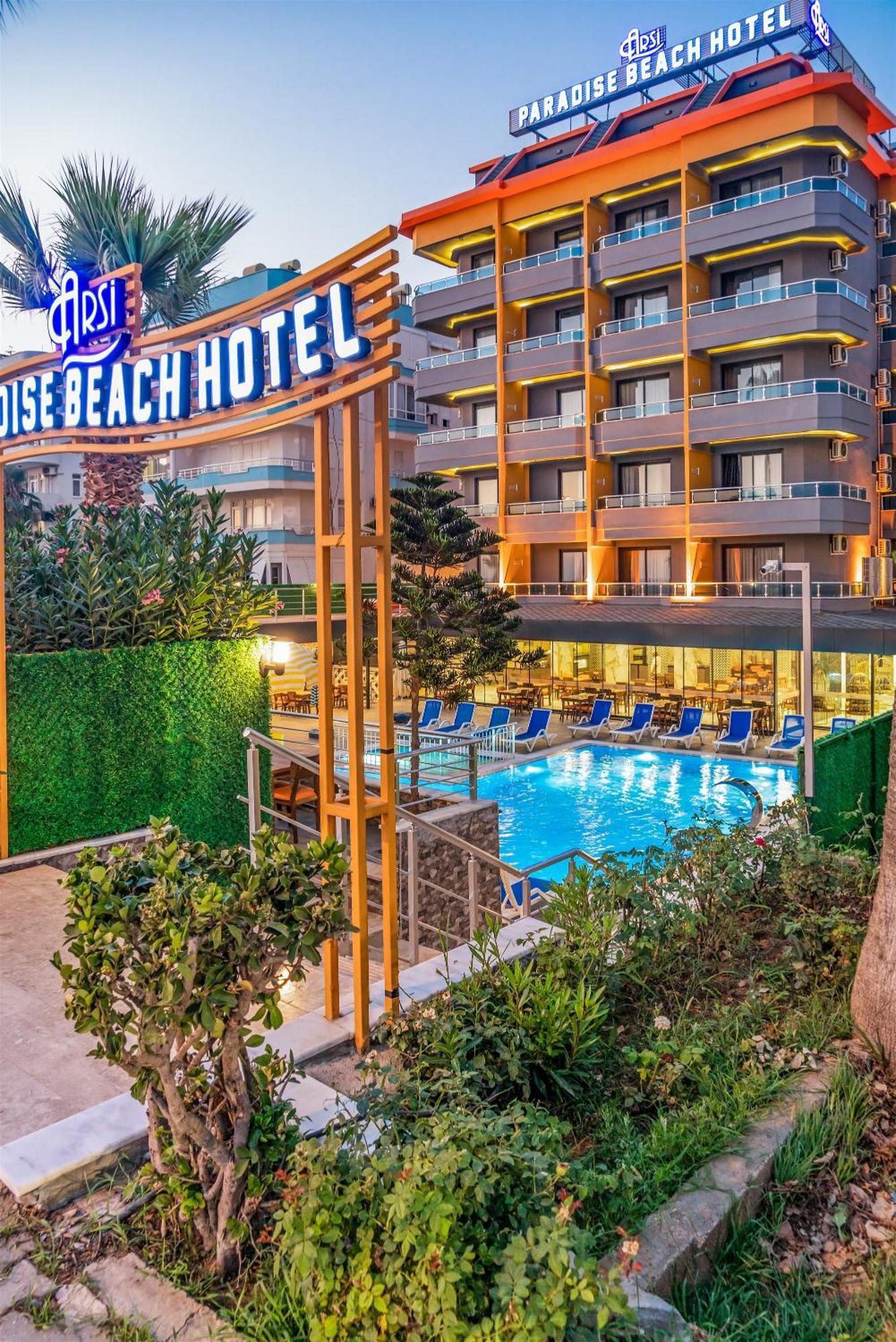 Arsi Paradise Beach Hotel Alanya Exterior foto